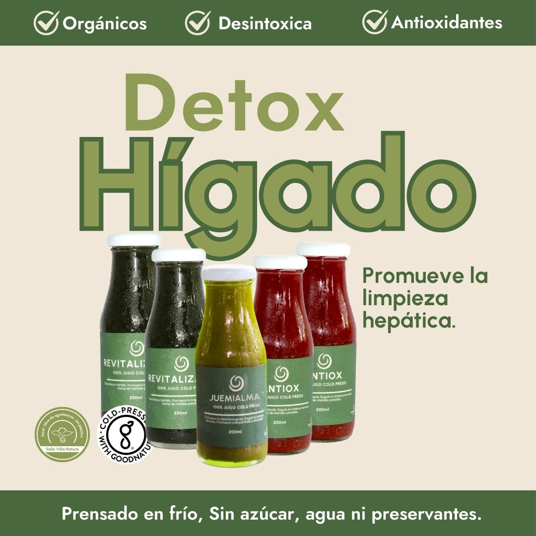 Combo Detox Hígado. (5 jugos)