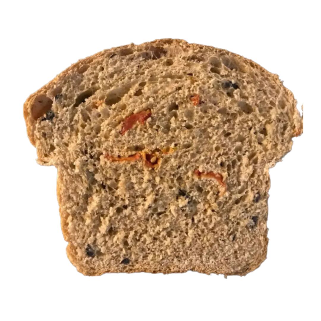 Pan masa madre tomate seco y aceitunas (700g)