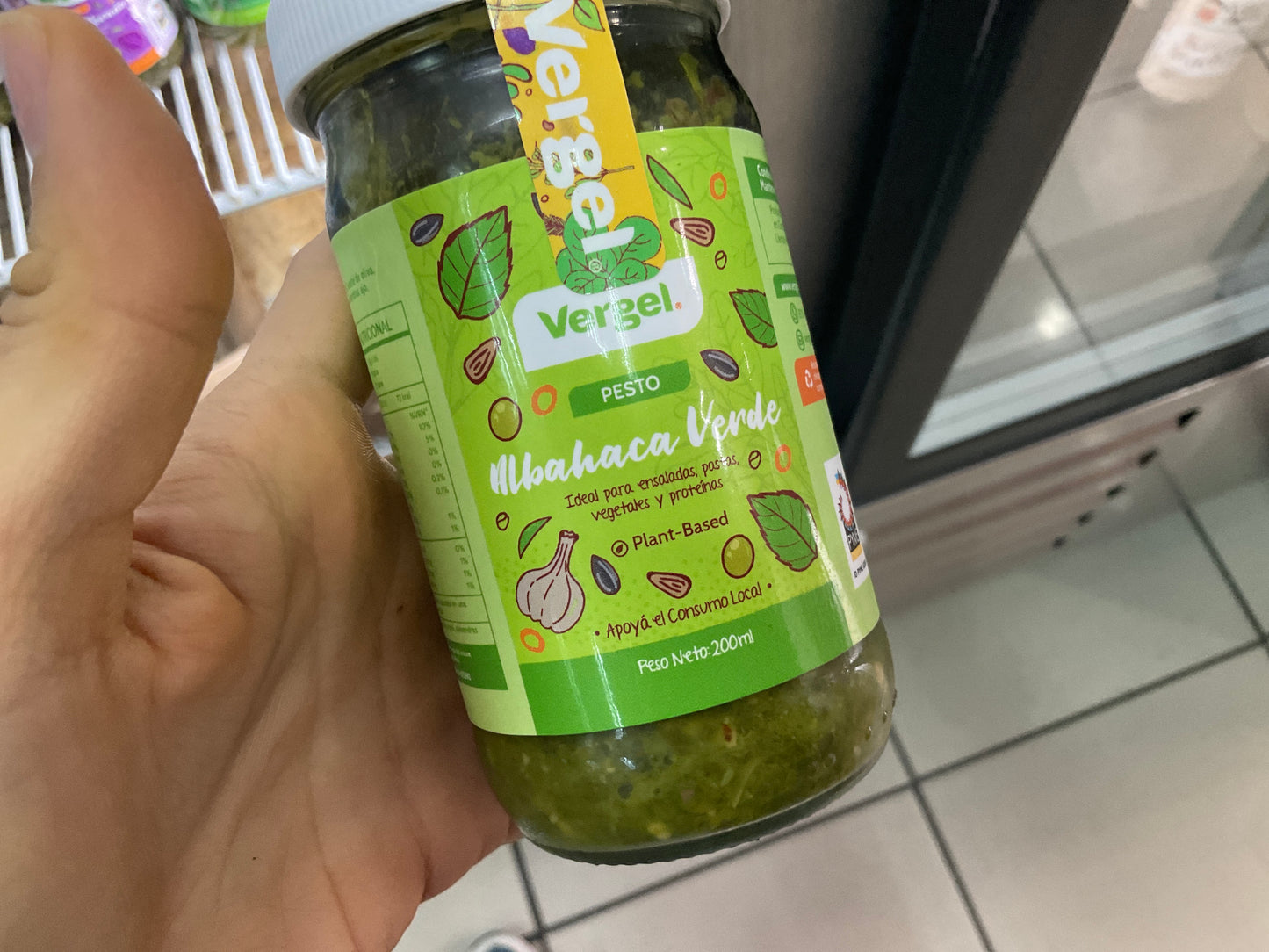 Pesto de albahaca verde Vergel 200 ml