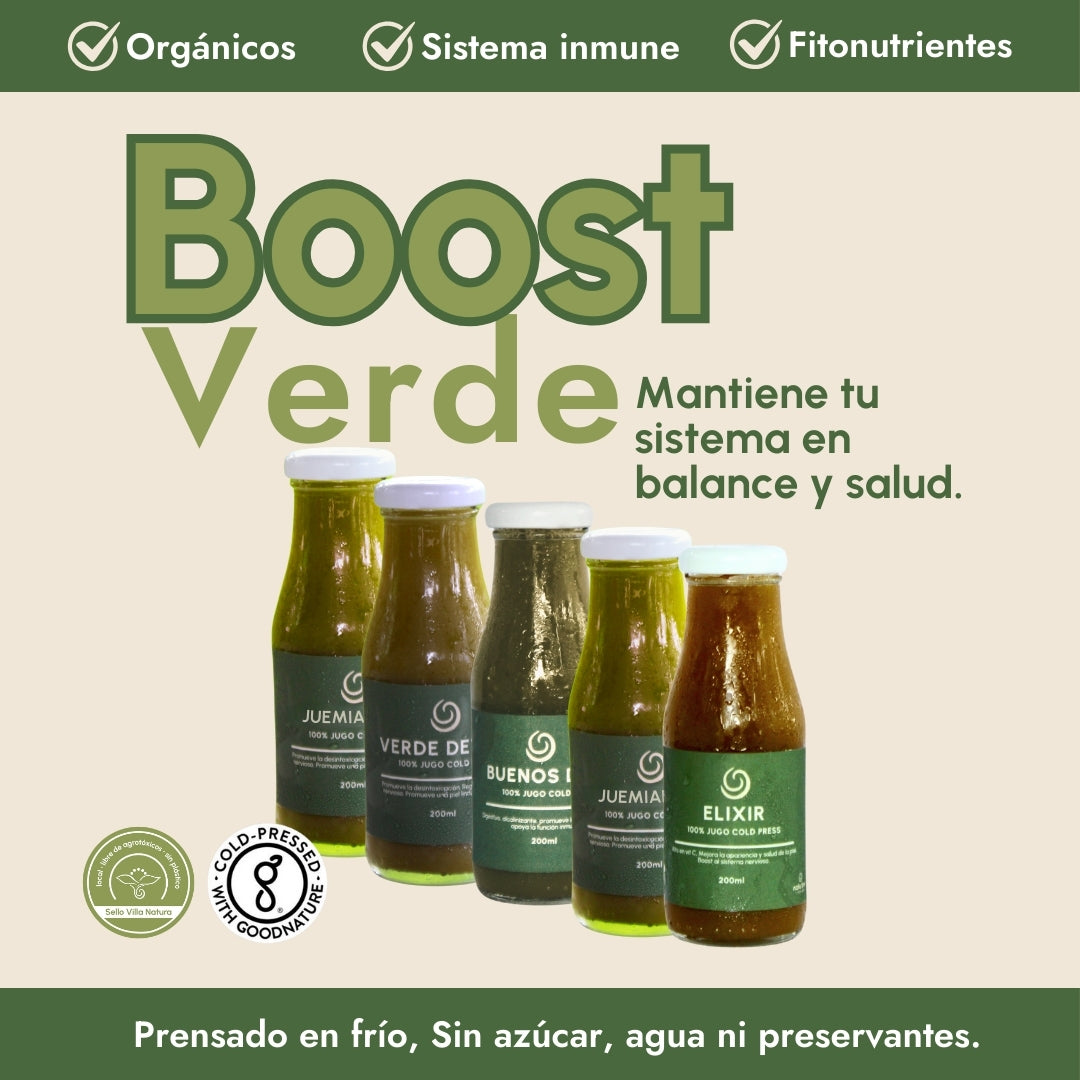 Combo Boost Verde. (5 jugos)