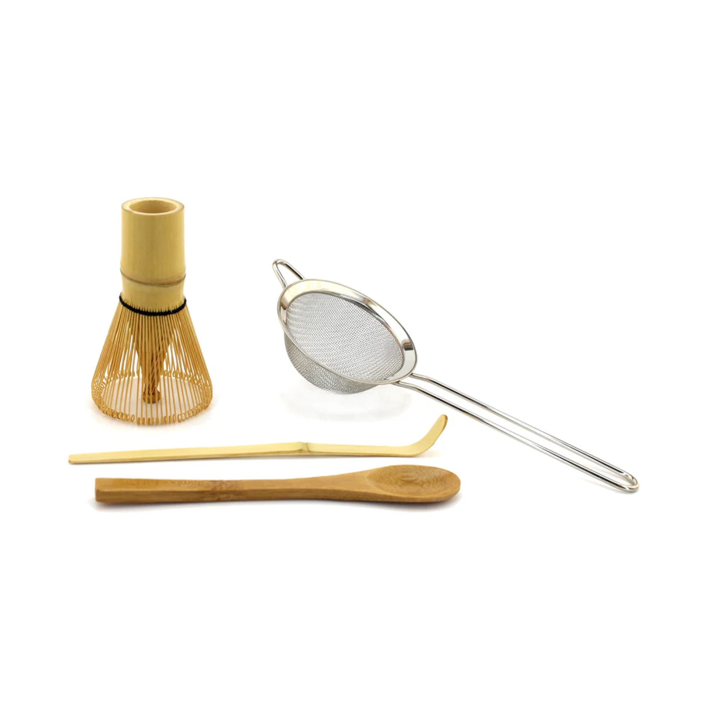 Matcha Kit de bambú 4 piezas