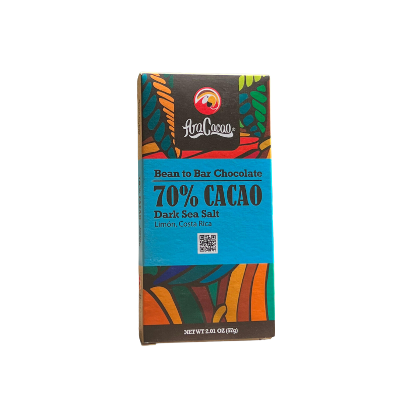 Barra Chocolate Ara Cacao Sal Marina 70%