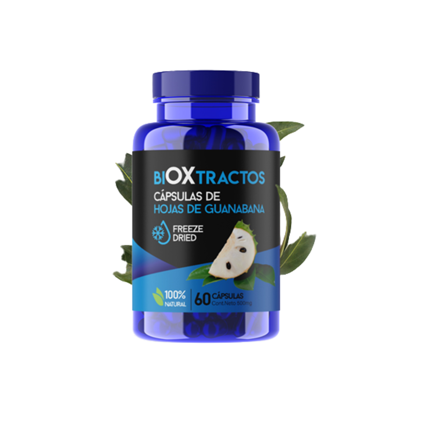 Cápsulas de hojas de guanábana 60 u
