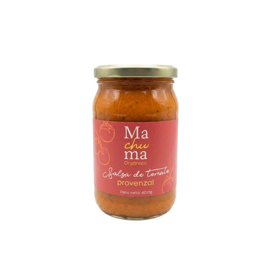 Salsa de tomate orgánica provenzal Machuma 400 g