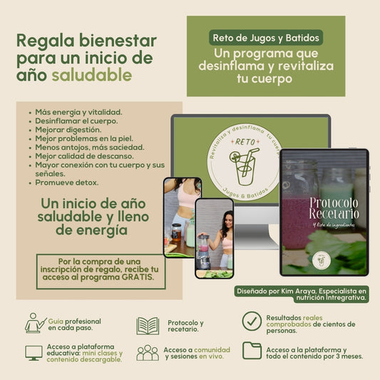 Reto de Jugos y Batidos: Regalo de Bienestar para Iniciar el Año 🌱🥤