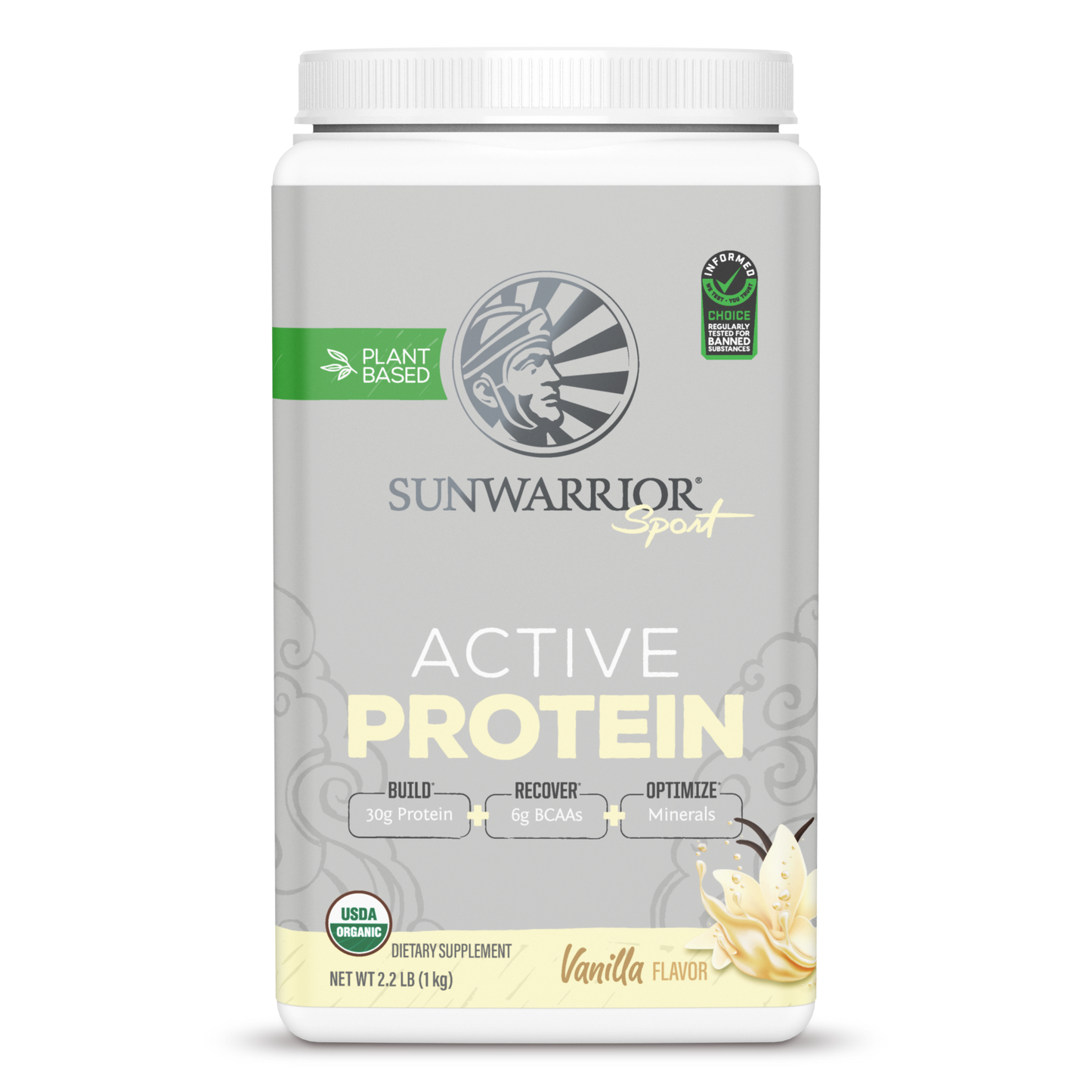 Proteína Orgánica sabor vainilla Sunwarrior 1 Kg