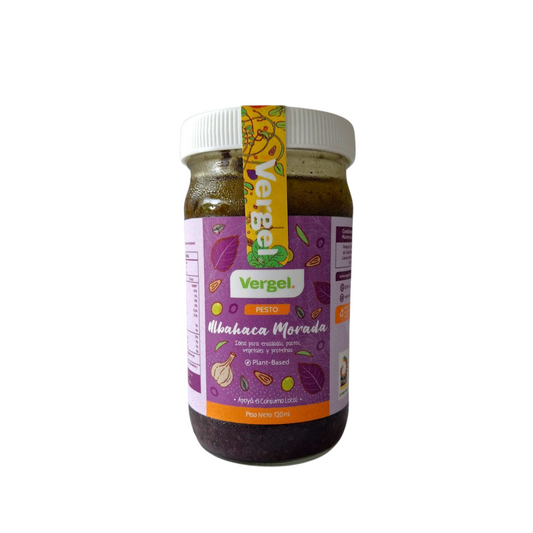 Pesto de albahaca morada Vergel 200 ml