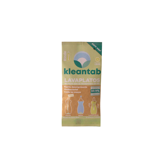 Lavaplatos en polvo Kleantab limón sobre 30 g