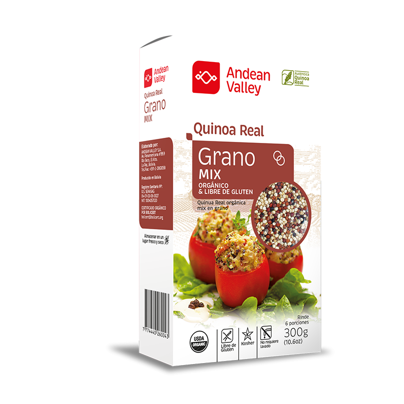Mix Quinoa Real orgánica (roja, blanca y negra) 300 g